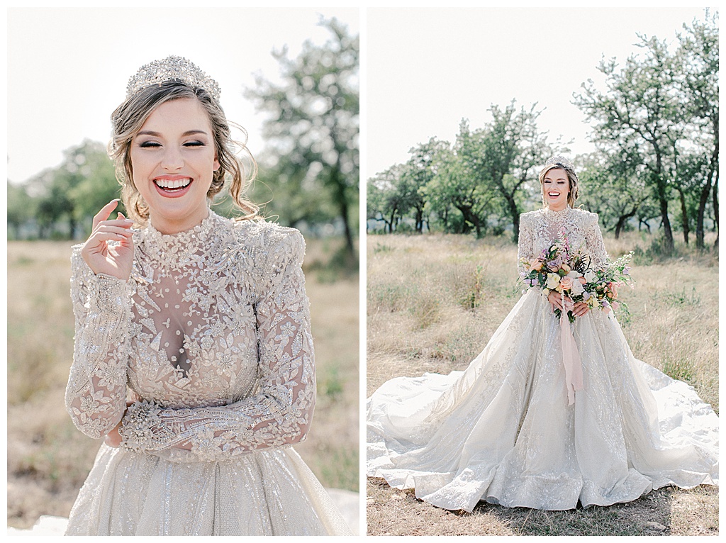 joyful princess bride portrait