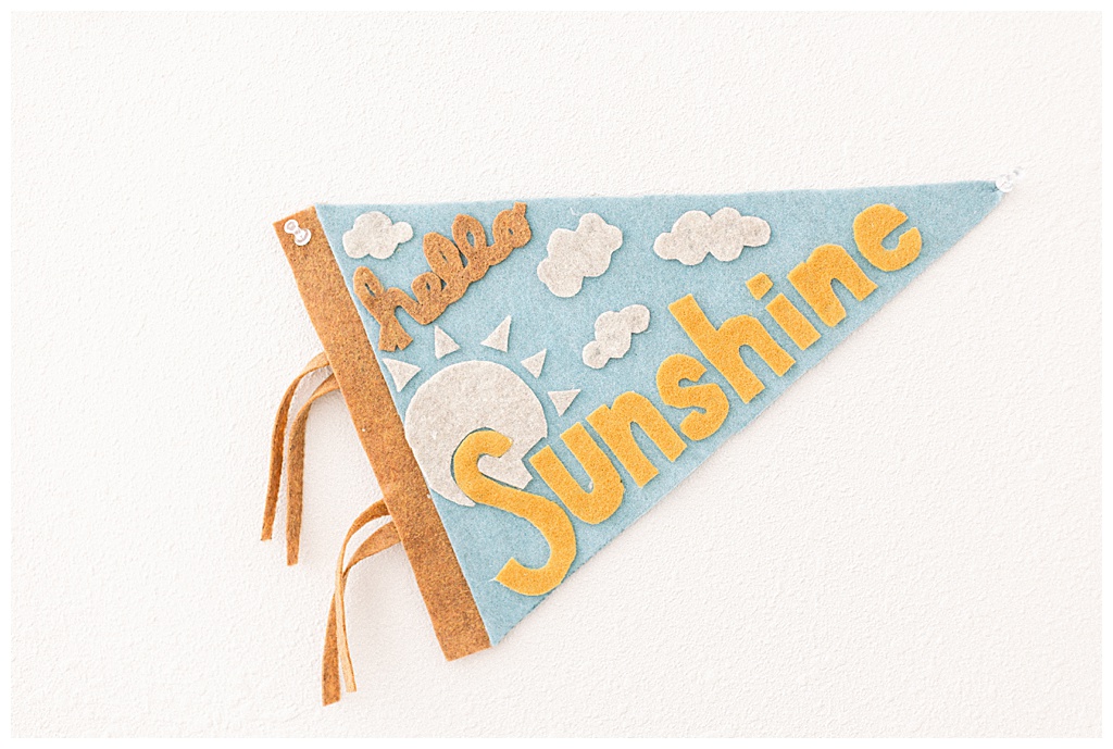 hello sunshine banner for nursery