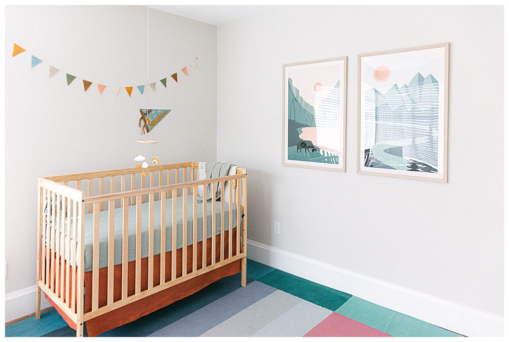 earth toned baby nursery decor