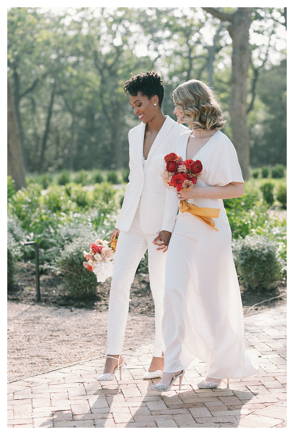 outdoor wedding portraits at the grand lady in austin texas