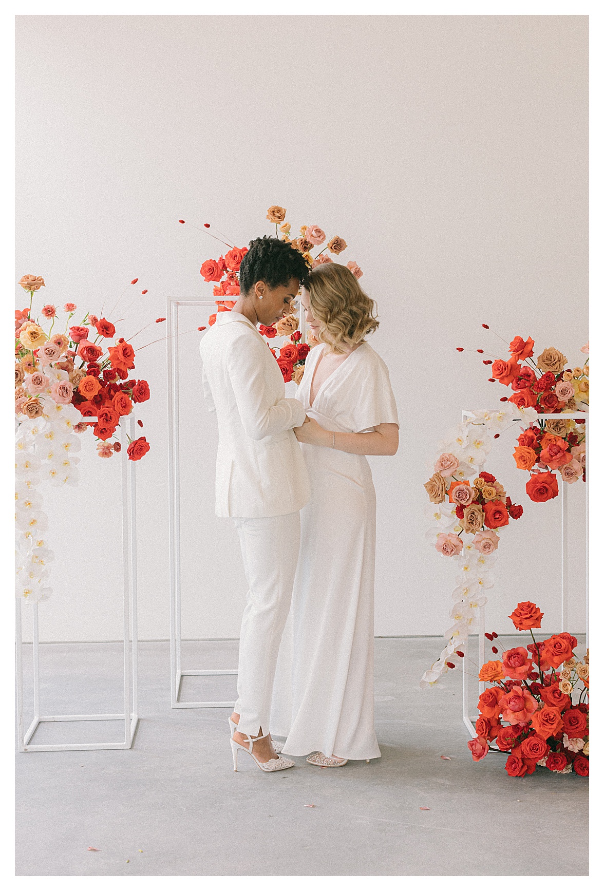 LGBT Wedding With Bold Modern Colors