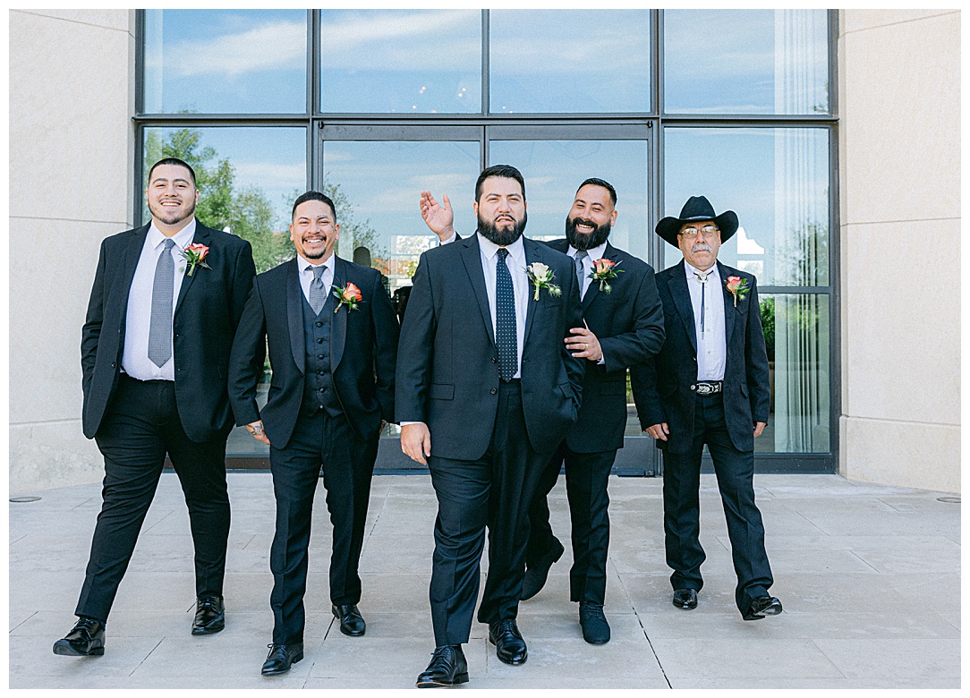 groomsmen photos la contera resort wedding